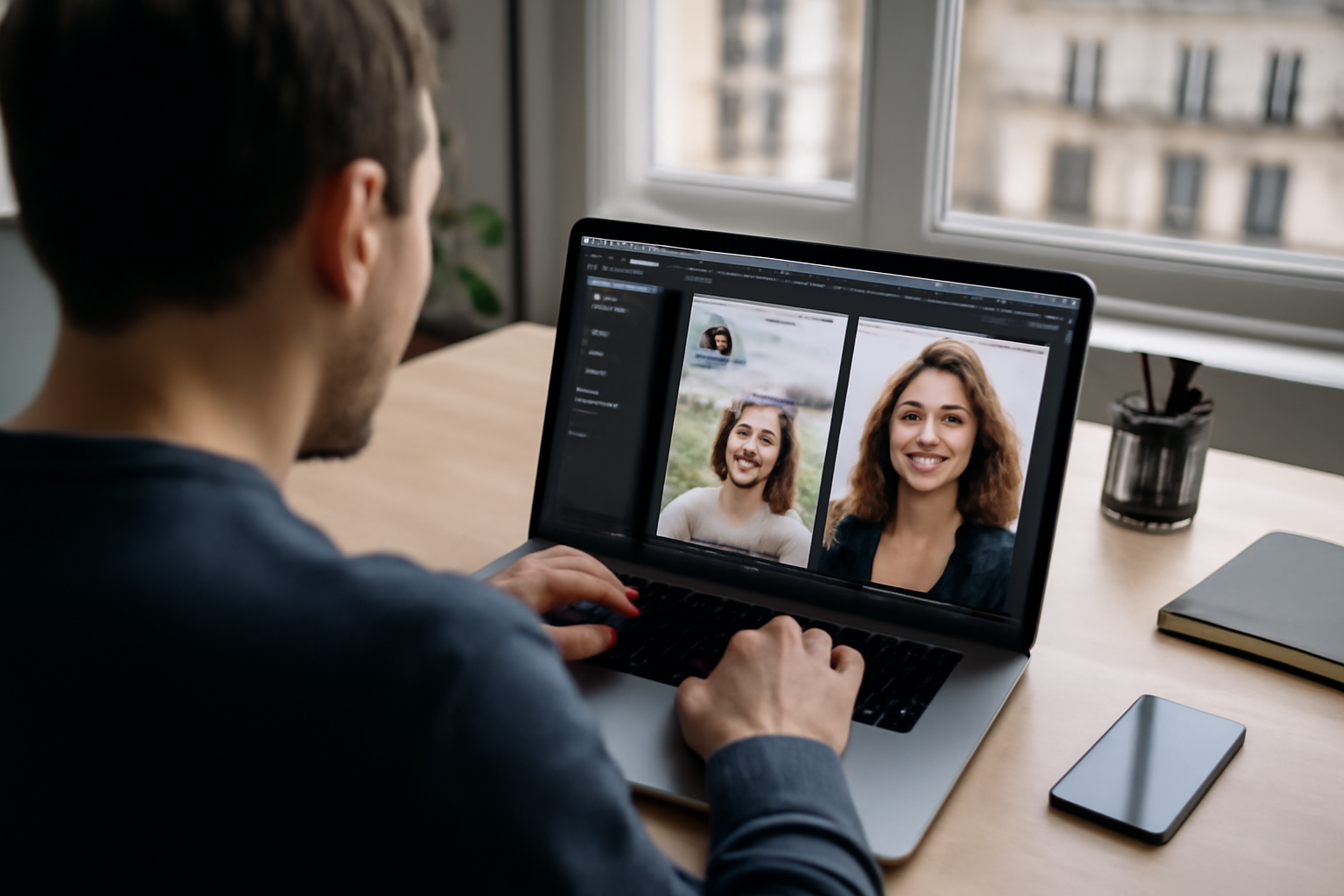 agrandir photo insta : profil Instagram recadré et rendu plus net sur écran